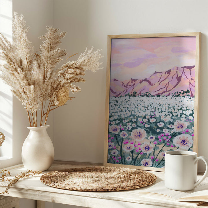 Pink Desert - Stretched Canvas, Poster or Fine Art Print I Heart Wall Art