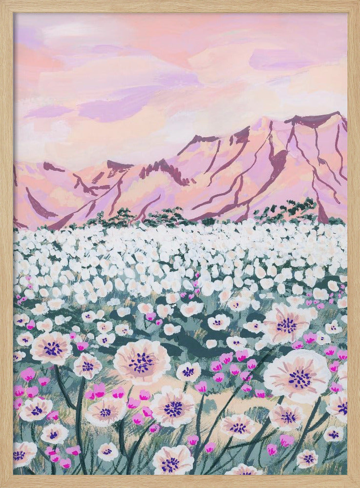 Pink Desert - Stretched Canvas, Poster or Fine Art Print I Heart Wall Art