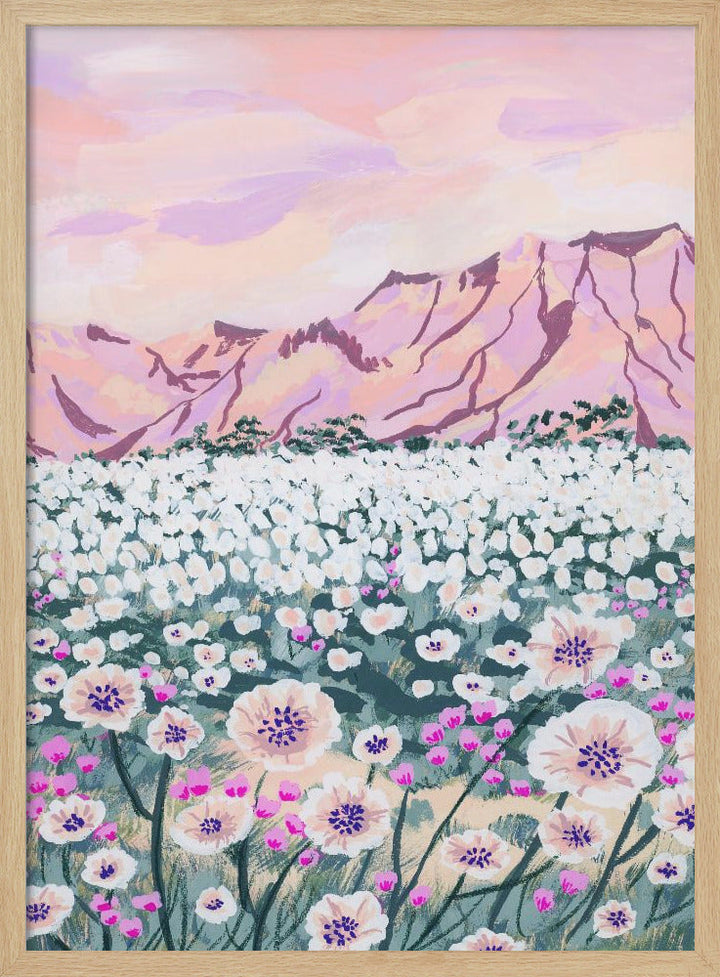 Pink Desert - Stretched Canvas, Poster or Fine Art Print I Heart Wall Art