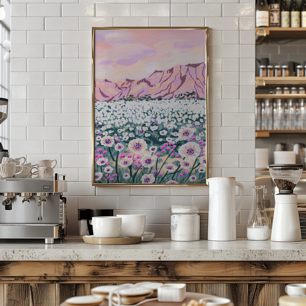 Pink Desert - Stretched Canvas, Poster or Fine Art Print I Heart Wall Art