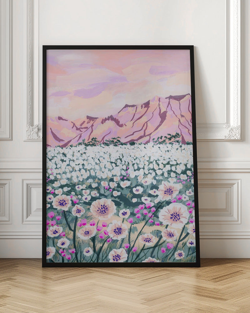 Pink Desert - Stretched Canvas, Poster or Fine Art Print I Heart Wall Art
