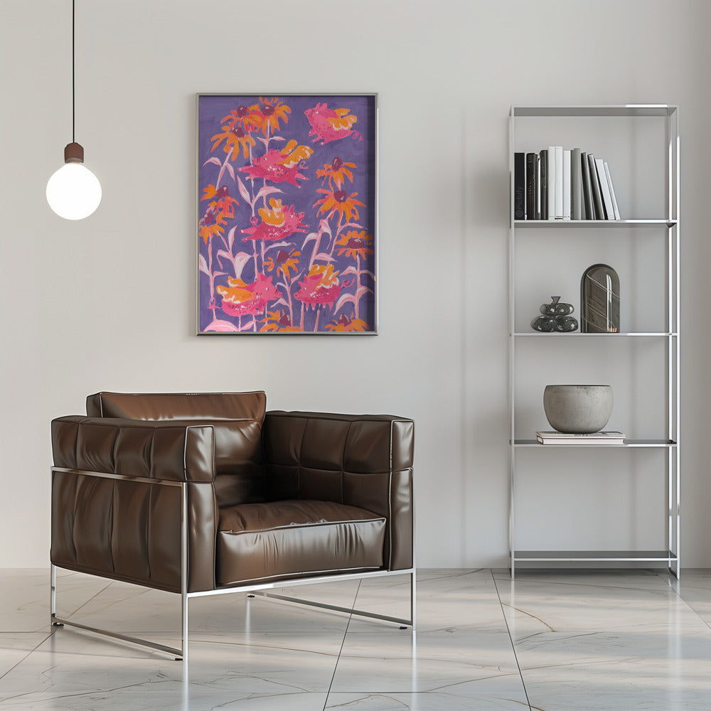 Pink Flying Piglets - Stretched Canvas, Poster or Fine Art Print I Heart Wall Art
