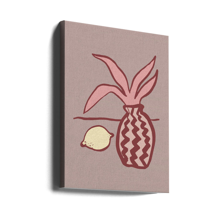 Pink Lemon - Stretched Canvas, Poster or Fine Art Print I Heart Wall Art