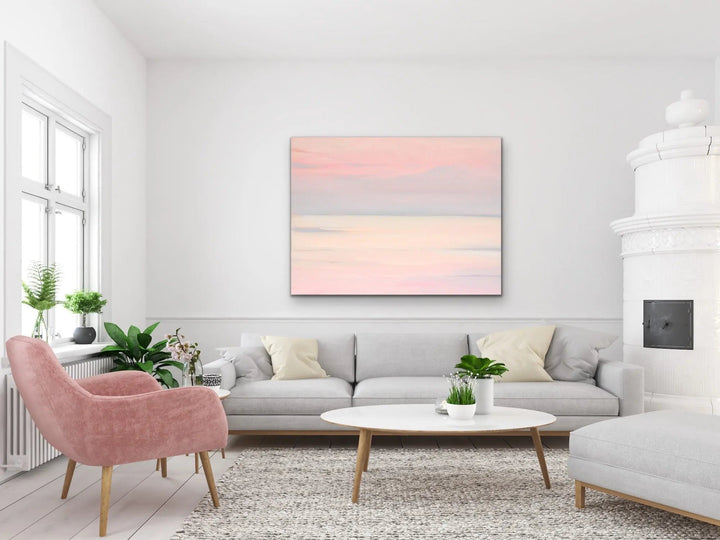Pink Lit Dawn I Heart Wall Art Australia 