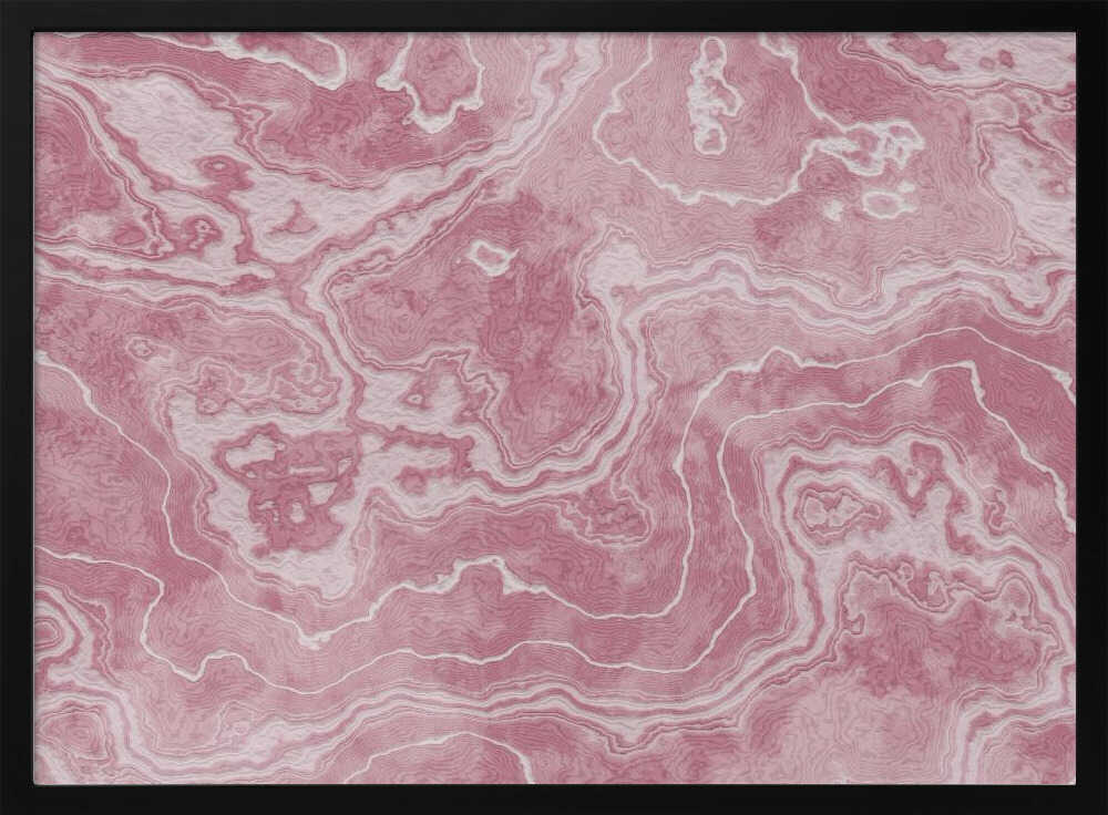 Pink Marble Flow - Stretched Canvas, Poster or Fine Art Print - I Heart Wall Art - Poster Print, Canvas Print or Framed Art Print
