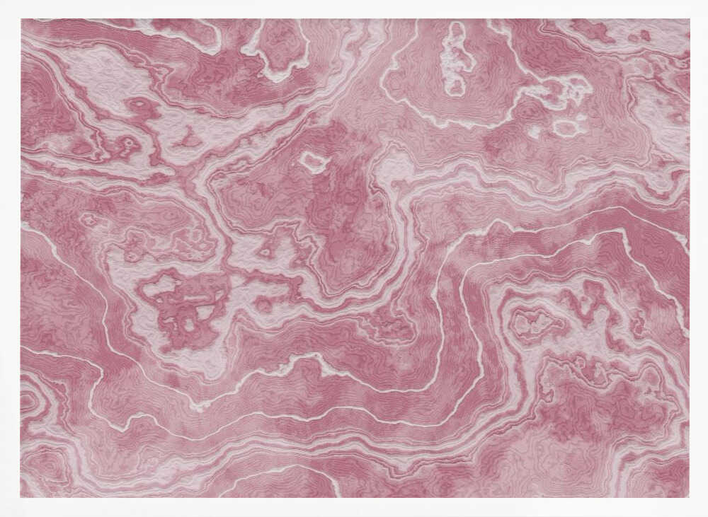 Pink Marble Flow - Stretched Canvas, Poster or Fine Art Print - I Heart Wall Art - Poster Print, Canvas Print or Framed Art Print