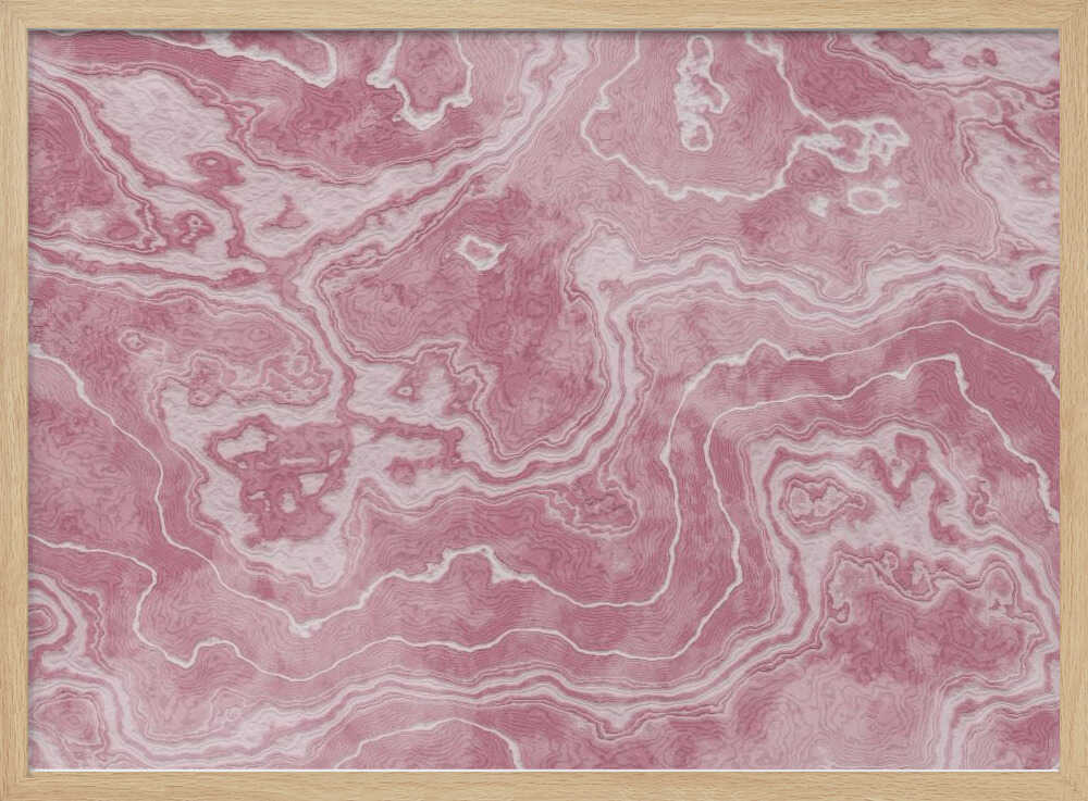 Pink Marble Flow - Stretched Canvas, Poster or Fine Art Print - I Heart Wall Art - Poster Print, Canvas Print or Framed Art Print