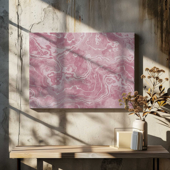 Pink Marble Flow - Stretched Canvas, Poster or Fine Art Print - I Heart Wall Art - Poster Print, Canvas Print or Framed Art Print