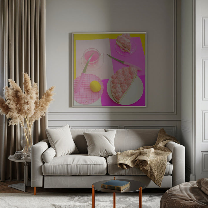 Pink mood - Square Stretched Canvas, Poster or Fine Art Print I Heart Wall Art