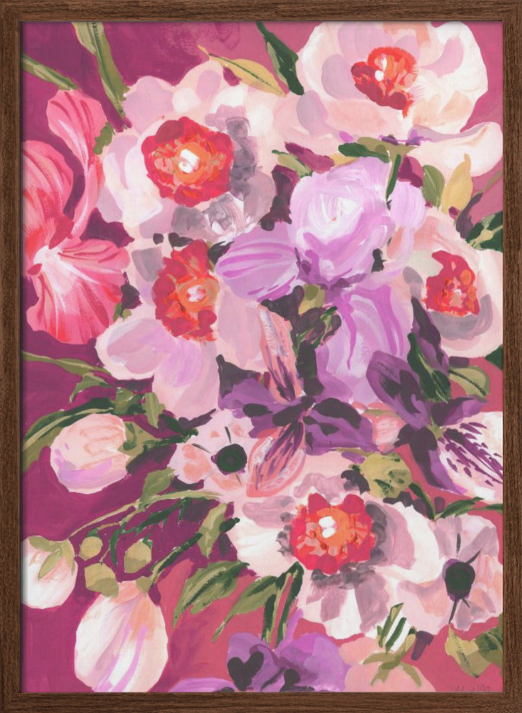 Pink Orchids - Stretched Canvas, Poster or Fine Art Print I Heart Wall Art