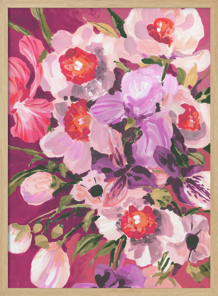 Pink Orchids - Stretched Canvas, Poster or Fine Art Print I Heart Wall Art