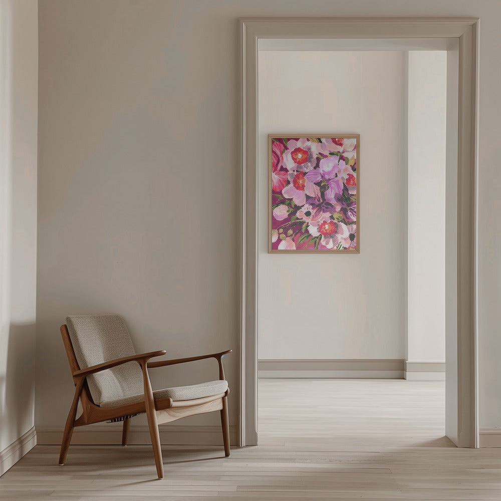 Pink Orchids - Stretched Canvas, Poster or Fine Art Print I Heart Wall Art