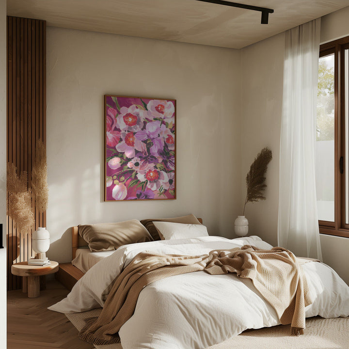 Pink Orchids - Stretched Canvas, Poster or Fine Art Print I Heart Wall Art