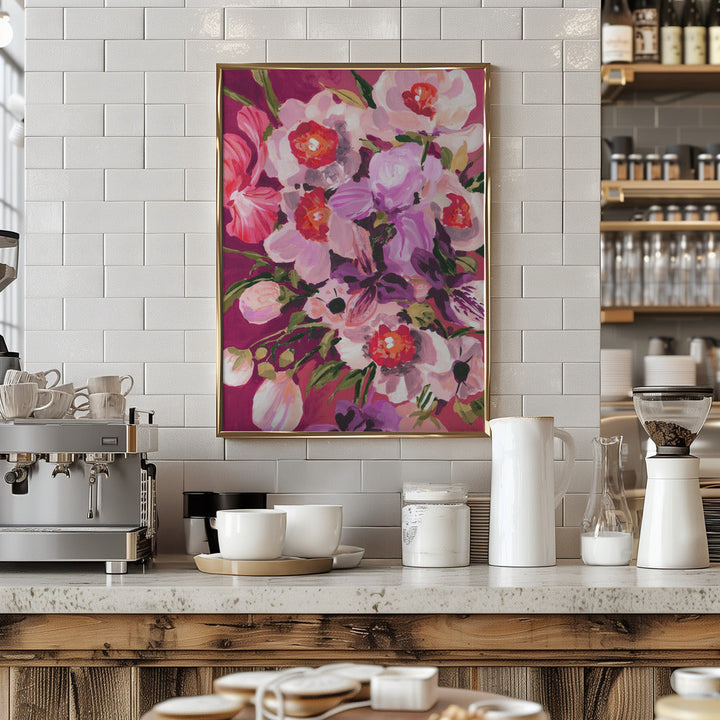 Pink Orchids - Stretched Canvas, Poster or Fine Art Print I Heart Wall Art