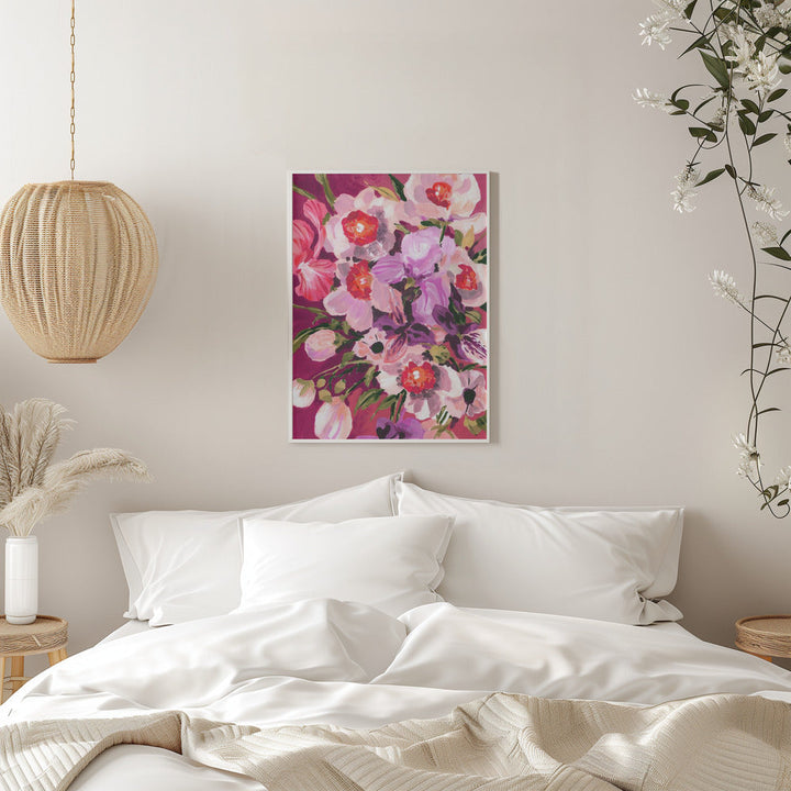 Pink Orchids - Stretched Canvas, Poster or Fine Art Print I Heart Wall Art