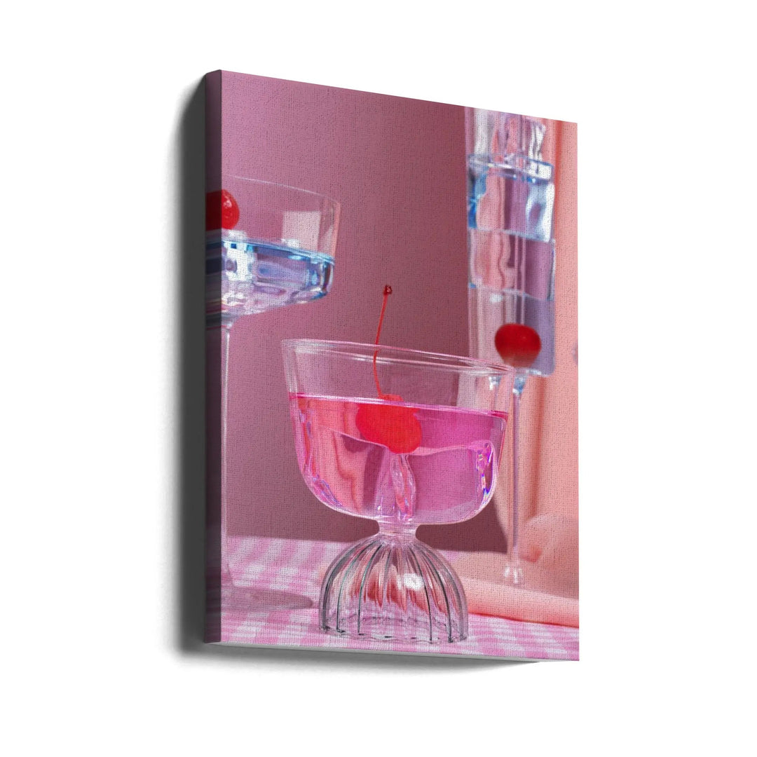 Pink party - Stretched Canvas, Poster or Fine Art Print I Heart Wall Art