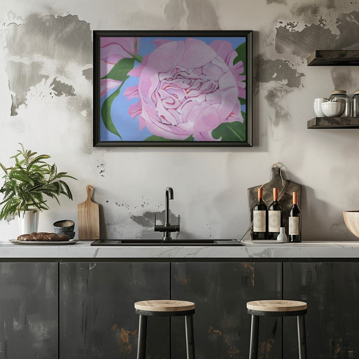 Pink Peony - Stretched Canvas, Poster or Fine Art Print - I Heart Wall Art - Poster Print, Canvas Print or Framed Art Print