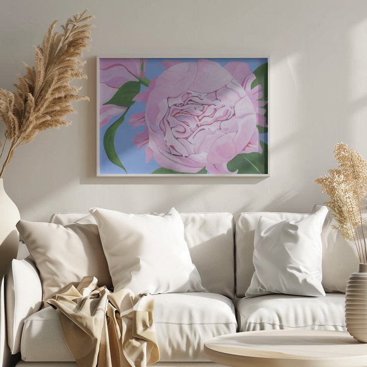 Pink Peony - Stretched Canvas, Poster or Fine Art Print - I Heart Wall Art - Poster Print, Canvas Print or Framed Art Print
