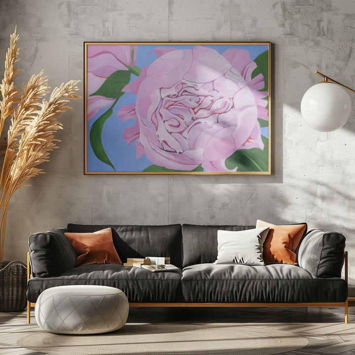 Pink Peony - Stretched Canvas, Poster or Fine Art Print - I Heart Wall Art - Poster Print, Canvas Print or Framed Art Print
