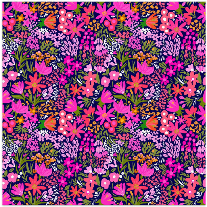 Pink Showers - Square Stretched Canvas, Poster or Fine Art Print I Heart Wall Art