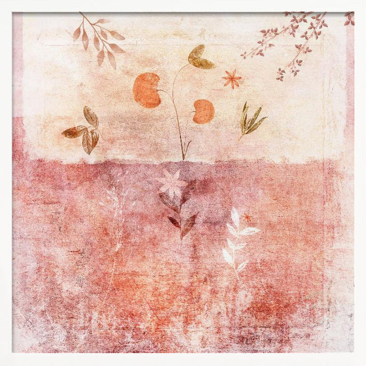 Pink - Square Stretched Canvas, Poster or Fine Art Print I Heart Wall Art