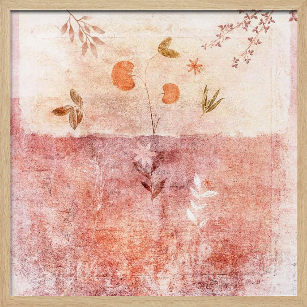 Pink - Square Stretched Canvas, Poster or Fine Art Print I Heart Wall Art
