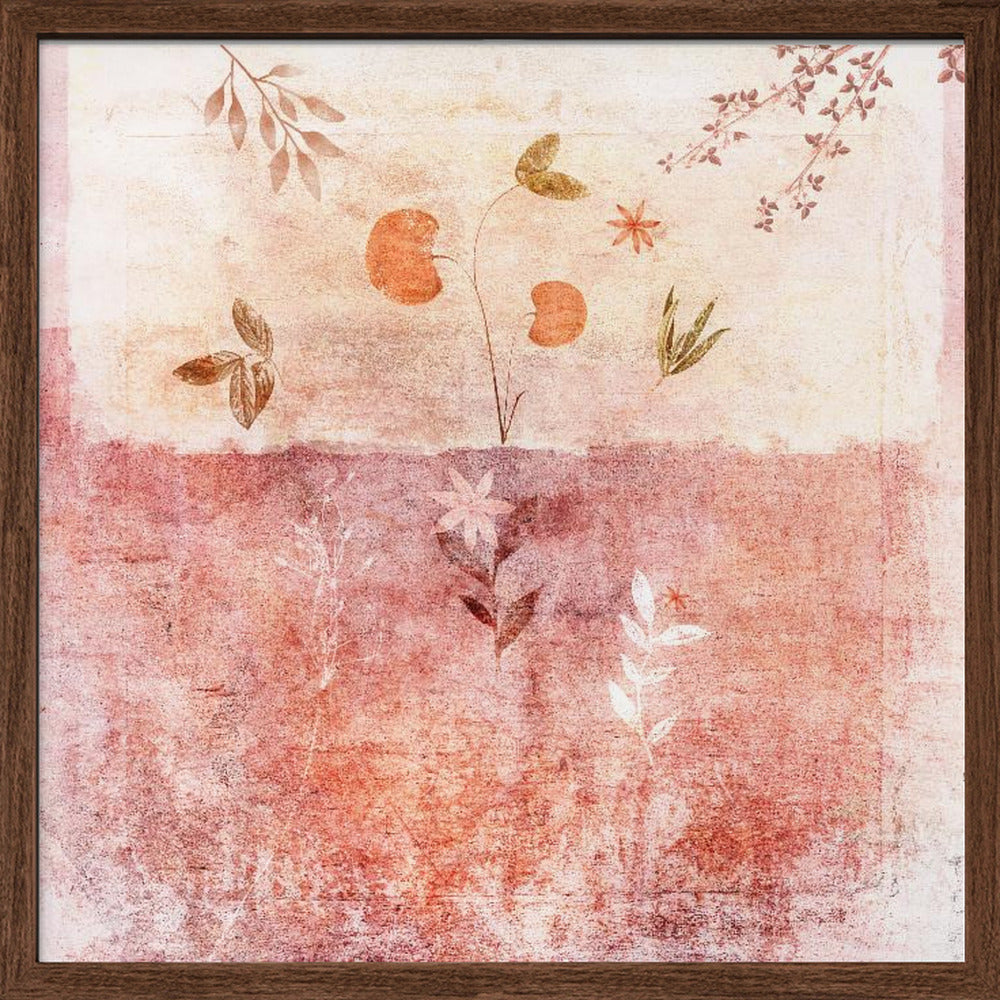 Pink - Square Stretched Canvas, Poster or Fine Art Print I Heart Wall Art