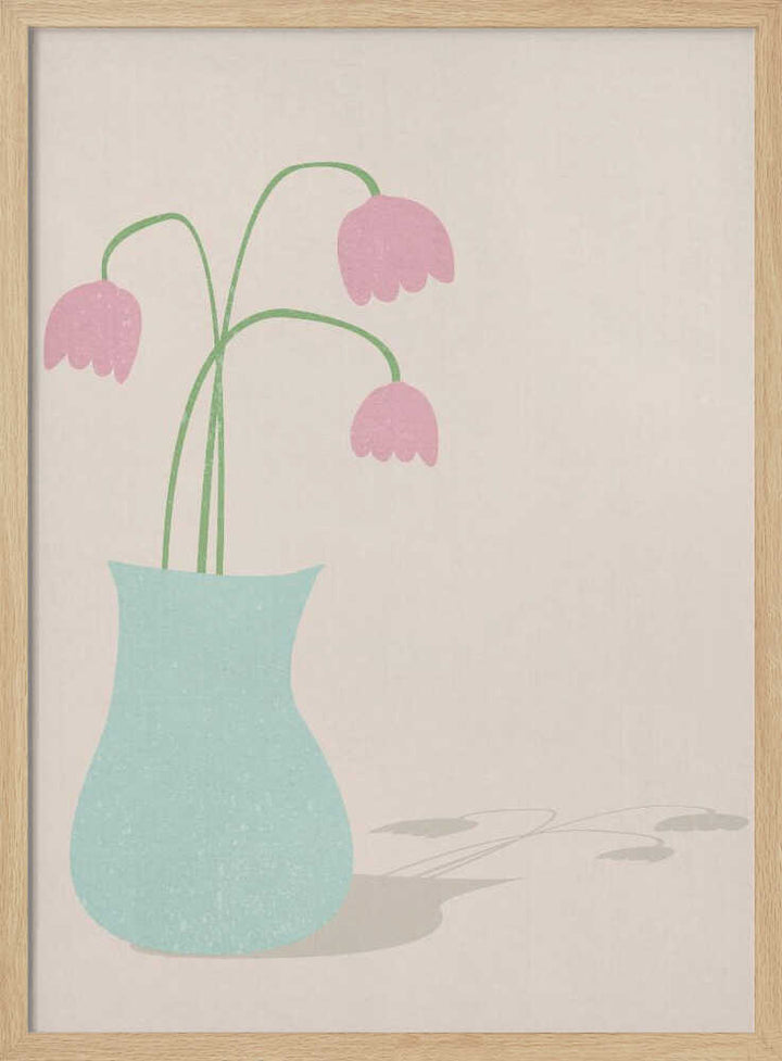 Pink Tulips In the Sun - Stretched Canvas, Poster or Fine Art Print - I Heart Wall Art - Poster Print, Canvas Print or Framed Art Print