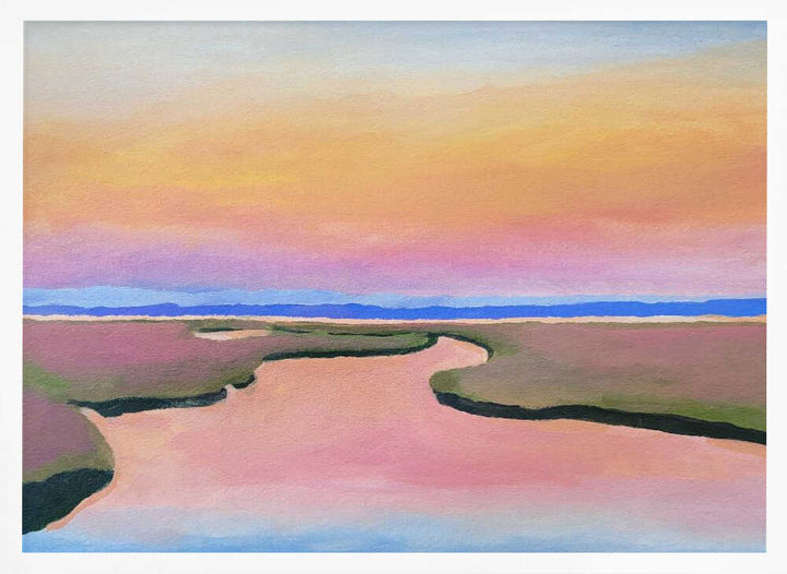 Pink Water - Stretched Canvas, Poster or Fine Art Print - I Heart Wall Art - Poster Print, Canvas Print or Framed Art Print