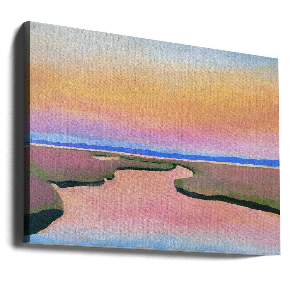 Pink Water - Stretched Canvas, Poster or Fine Art Print - I Heart Wall Art - Poster Print, Canvas Print or Framed Art Print