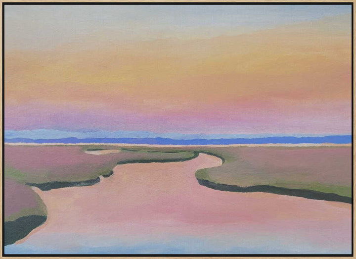 Pink Water - Stretched Canvas, Poster or Fine Art Print - I Heart Wall Art - Poster Print, Canvas Print or Framed Art Print