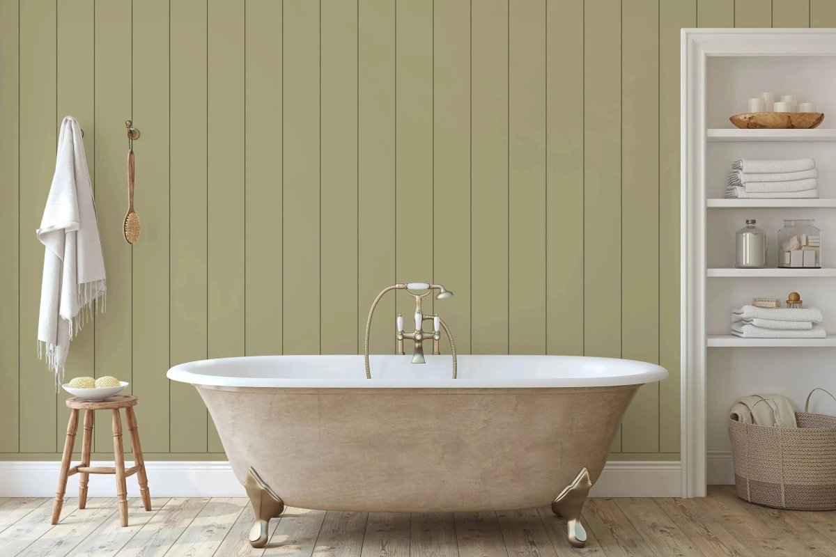 Pistachio VJs - Tongue and Groove Wallpaper - I Heart Wall Art - Poster Print, Canvas Print or Framed Art Print