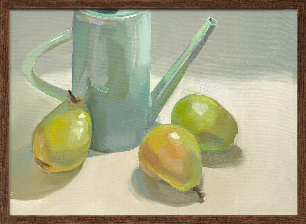 Pitcher and Pears - Stretched Canvas, Poster or Fine Art Print I Heart Wall Art