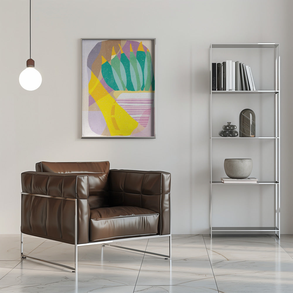 Plant in the Sun - Stretched Canvas, Poster or Fine Art Print I Heart Wall Art