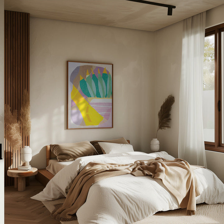 Plant in the Sun - Stretched Canvas, Poster or Fine Art Print I Heart Wall Art