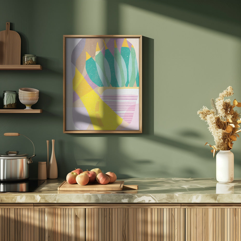 Plant in the Sun - Stretched Canvas, Poster or Fine Art Print I Heart Wall Art