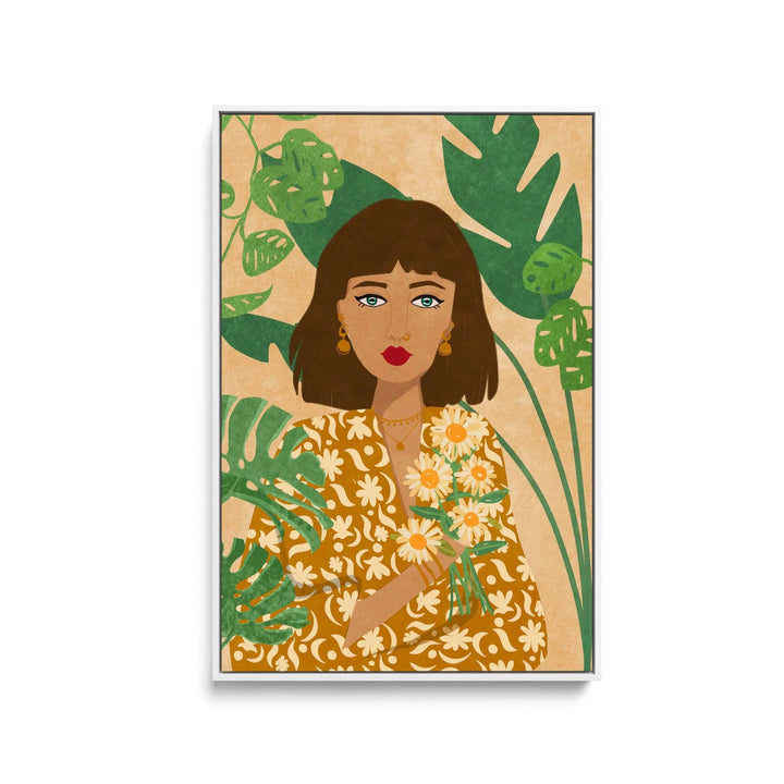 Plantlady by Raissa Oltmanns - Stretched Canvas Print or Framed Fine Art Print - Artwork I Heart Wall Art Australia 