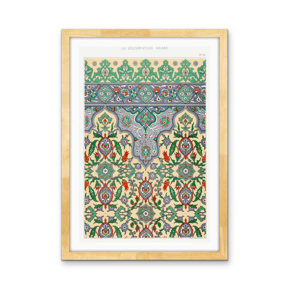 Plate no. 36 by Emile Prisses D’Avennes - Stretched Canvas or Wall Art Print - I Heart Wall Art - Poster Print, Canvas Print or Framed Art Print