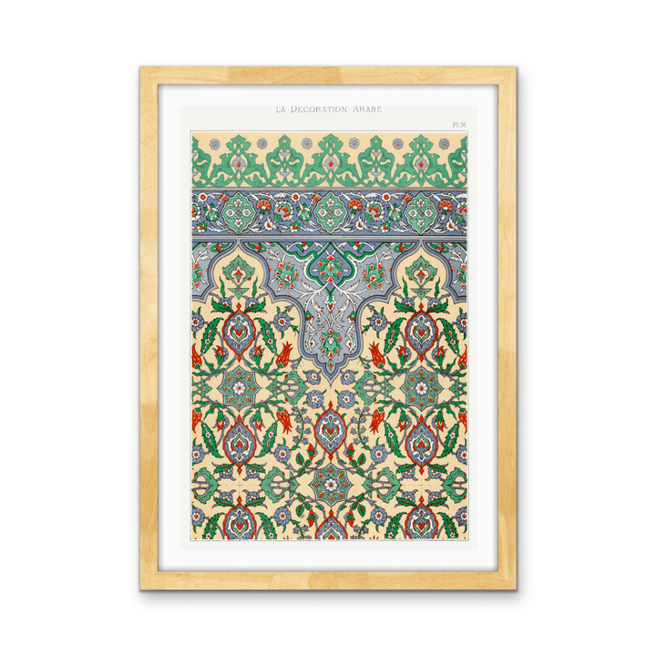 Plate no. 36 by Emile Prisses D’Avennes - Stretched Canvas or Wall Art Print - I Heart Wall Art - Poster Print, Canvas Print or Framed Art Print