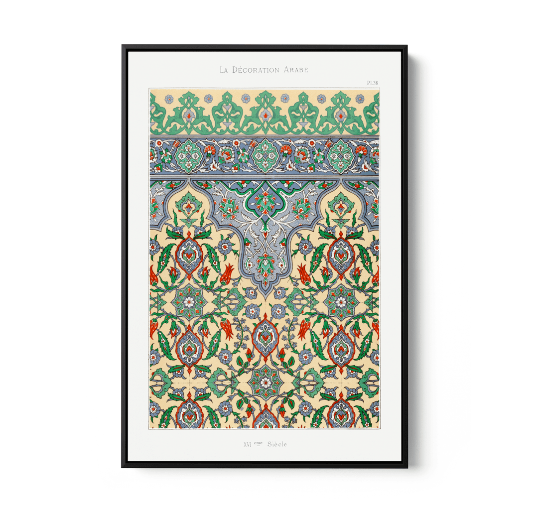Plate no. 36 by Emile Prisses D’Avennes - Stretched Canvas or Wall Art Print - I Heart Wall Art - Poster Print, Canvas Print or Framed Art Print