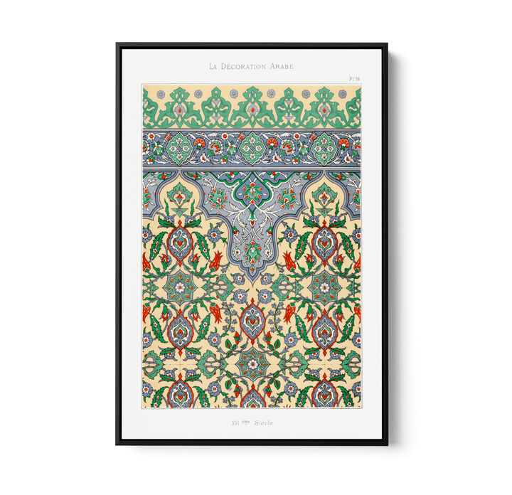 Plate no. 36 by Emile Prisses D’Avennes - Stretched Canvas or Wall Art Print - I Heart Wall Art - Poster Print, Canvas Print or Framed Art Print