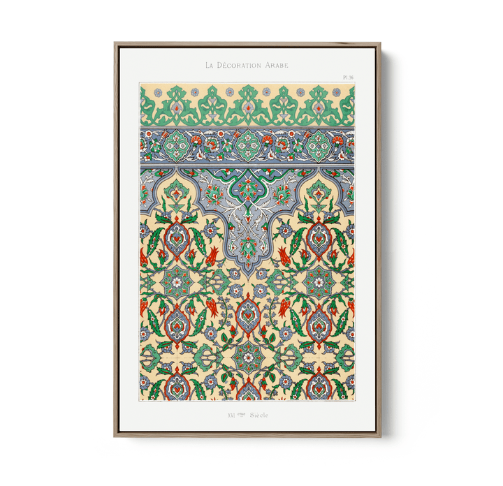 Plate no. 36 by Emile Prisses D’Avennes - Stretched Canvas or Wall Art Print - I Heart Wall Art - Poster Print, Canvas Print or Framed Art Print