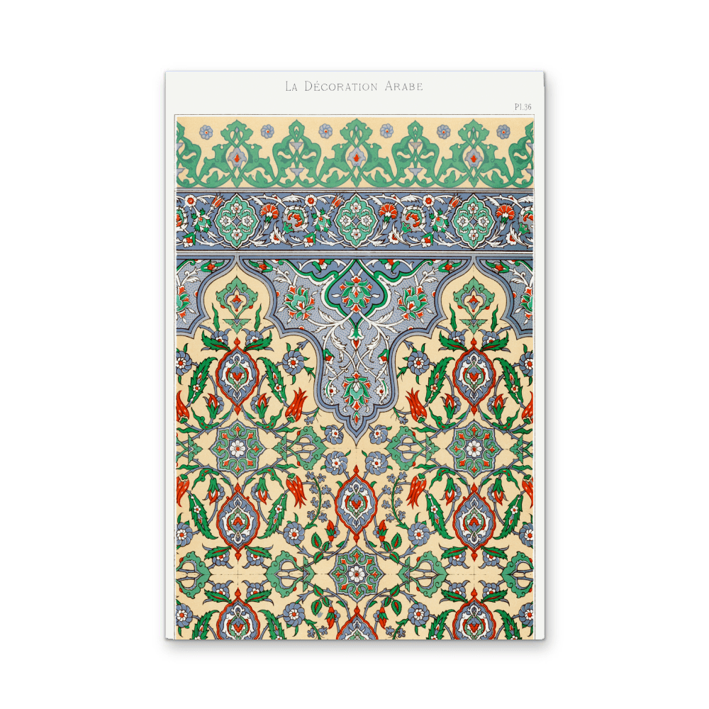 Plate no. 36 by Emile Prisses D’Avennes - Stretched Canvas or Wall Art Print - I Heart Wall Art - Poster Print, Canvas Print or Framed Art Print