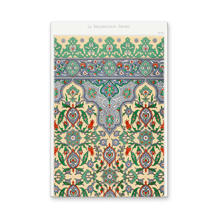 Plate no. 36 by Emile Prisses D’Avennes - Stretched Canvas or Wall Art Print - I Heart Wall Art - Poster Print, Canvas Print or Framed Art Print