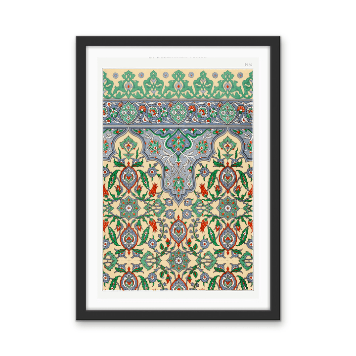 Plate no. 36 by Emile Prisses D’Avennes - Stretched Canvas or Wall Art Print - I Heart Wall Art - Poster Print, Canvas Print or Framed Art Print