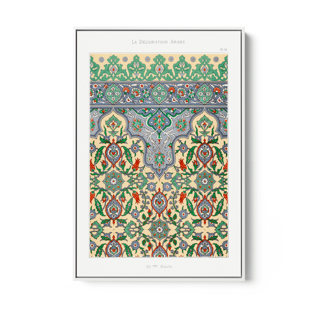 Plate no. 36 by Emile Prisses D’Avennes - Stretched Canvas or Wall Art Print - I Heart Wall Art - Poster Print, Canvas Print or Framed Art Print