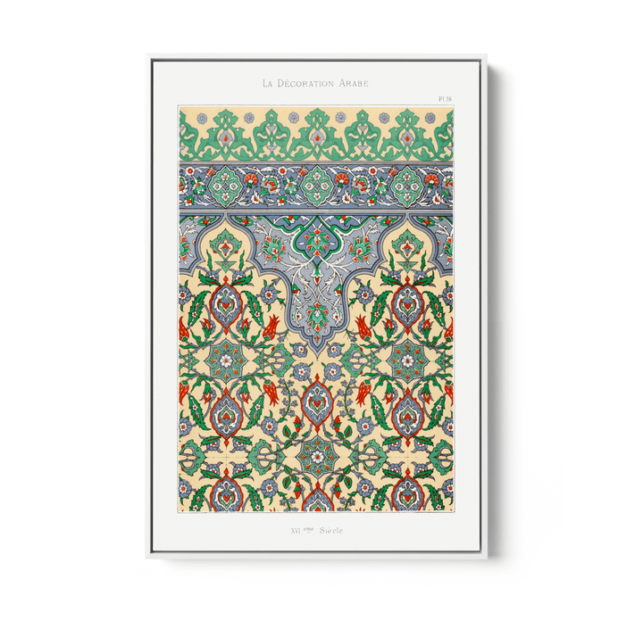Plate no. 36 by Emile Prisses D’Avennes - Stretched Canvas or Wall Art Print - I Heart Wall Art - Poster Print, Canvas Print or Framed Art Print