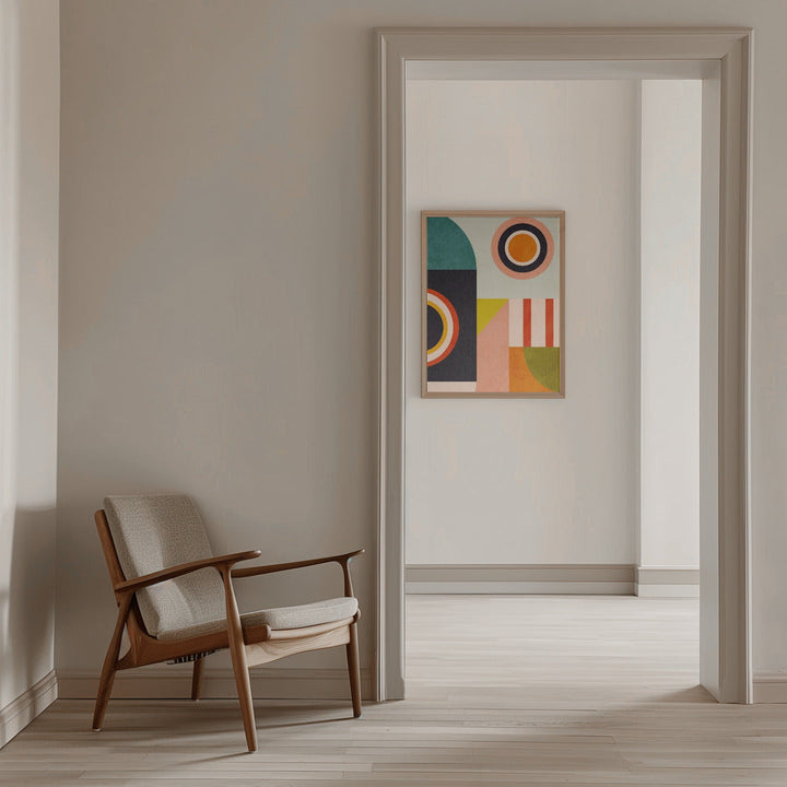 Playing Around Shapes 2 - Stretched Canvas, Poster or Fine Art Print I Heart Wall Art