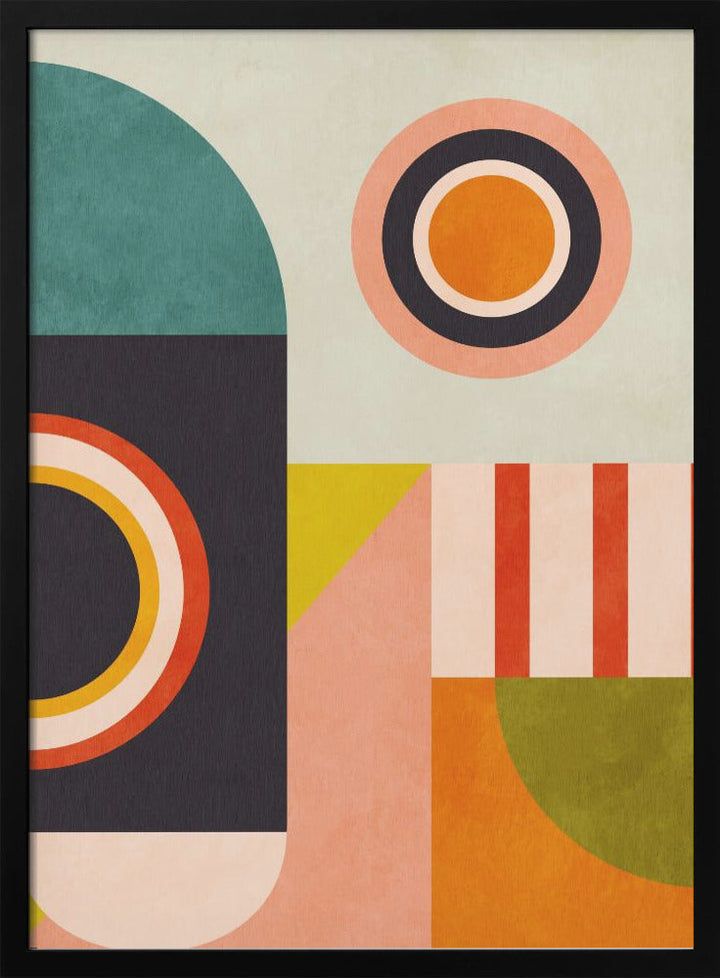 Playing Around Shapes 2 - Stretched Canvas, Poster or Fine Art Print I Heart Wall Art