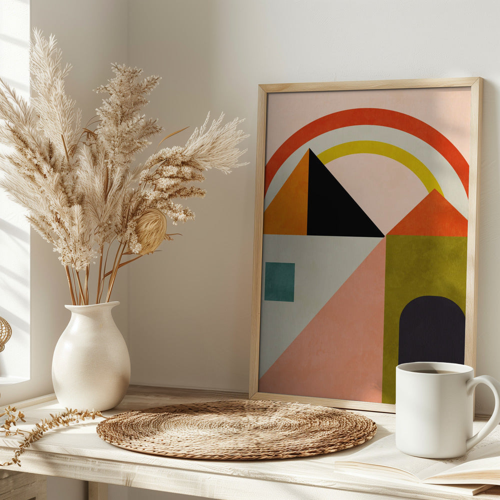 Playing Around Shapes - Stretched Canvas, Poster or Fine Art Print I Heart Wall Art